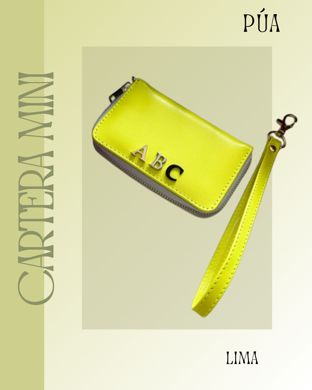 Cartera Mini Lima Herraje Oro