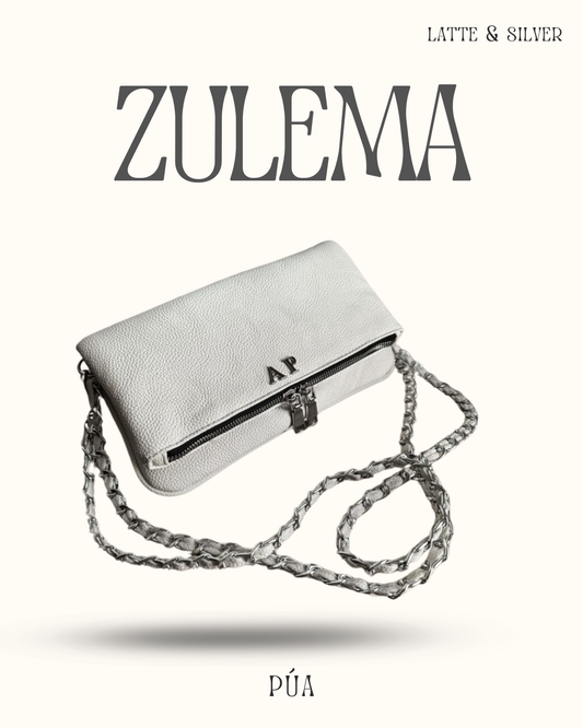 Zulema Latte Texturizada - Herrajes Plata