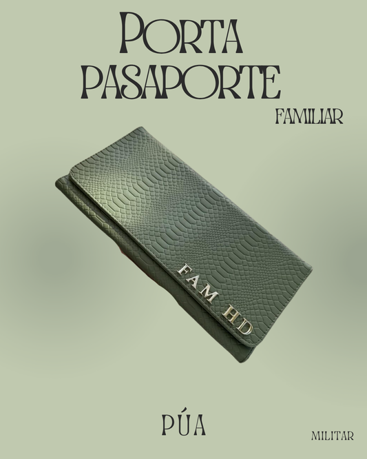 Porta Pasaporte Familiar Militar