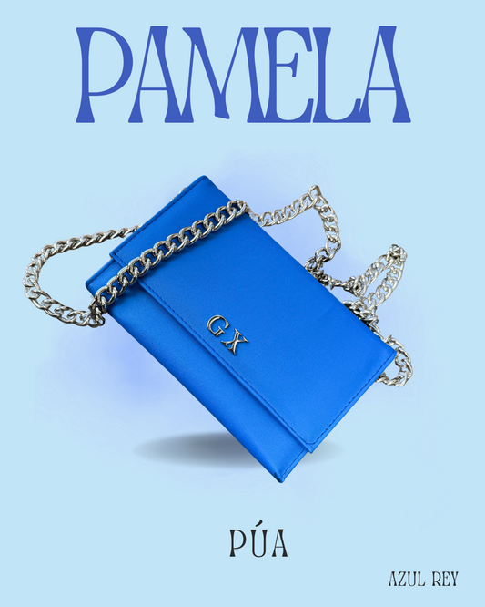 Pamela Azul Rey Cadena Plata