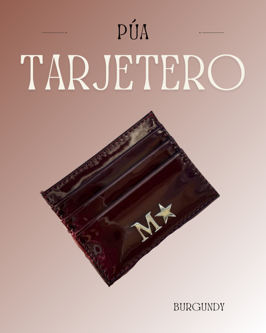 Tarjetero Burgundy
