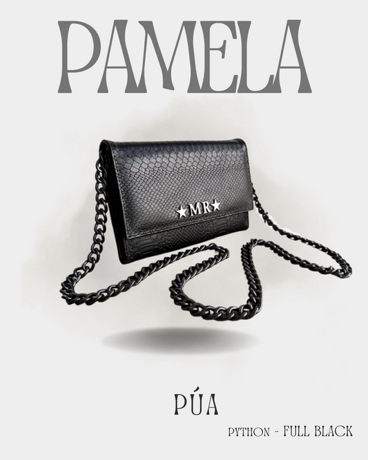 Pamela Python Full Black Cadena Negra