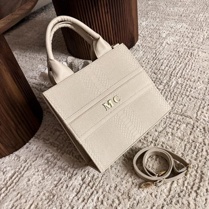 Helena Python Beige - TOTE Mediana