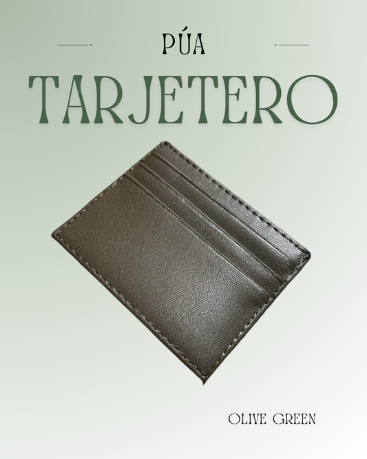 Tarjetero Olive Green