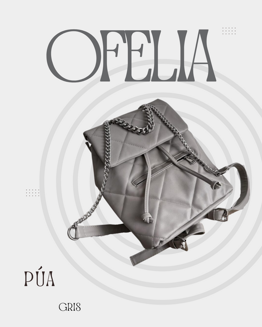 Ofelia Gris Herrajes Plata
