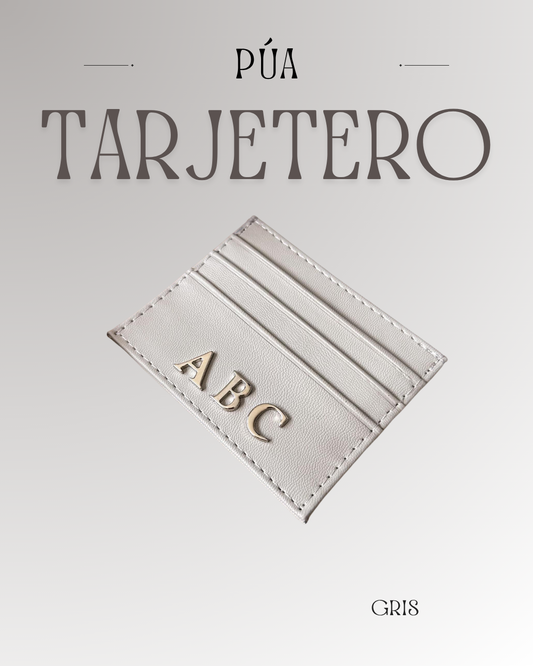Tarjetero Gris