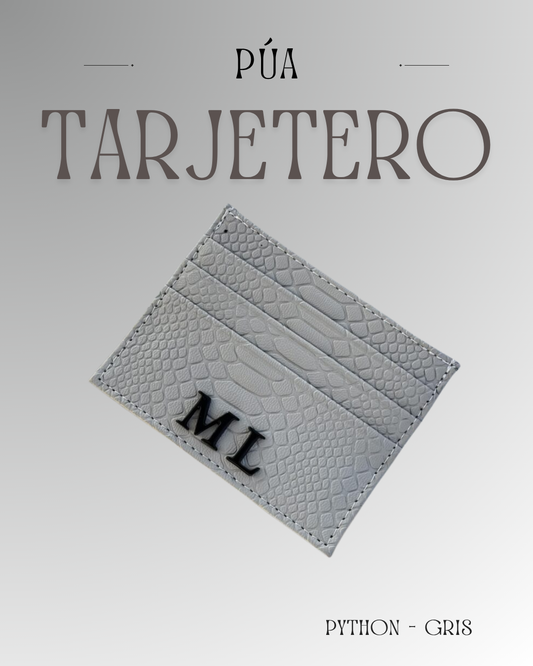 Tarjetero Python Gris
