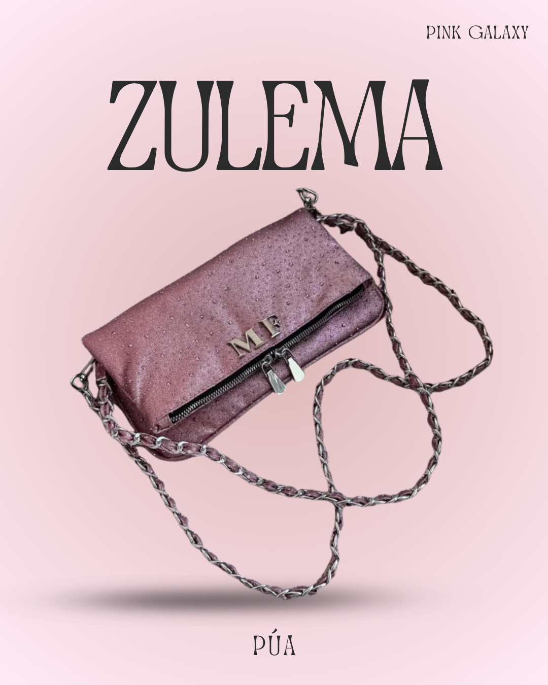 Zulema Pink Galaxy - Herrajes Plata