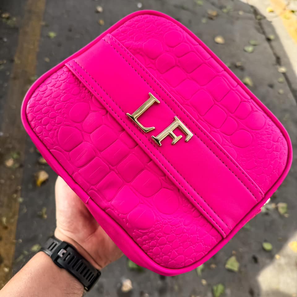 Eva Croco Hot Pink - Herraje Oro