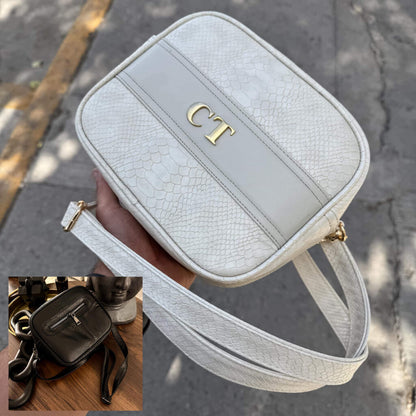Eva Python Cream - Herraje oro