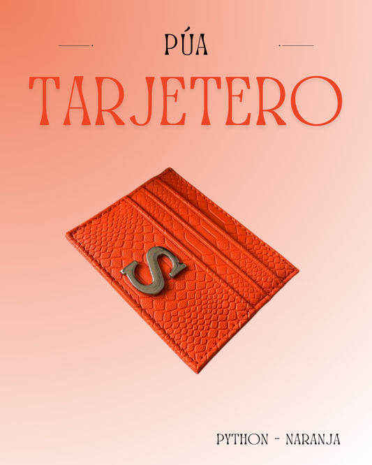 Tarjetero Python Naranja