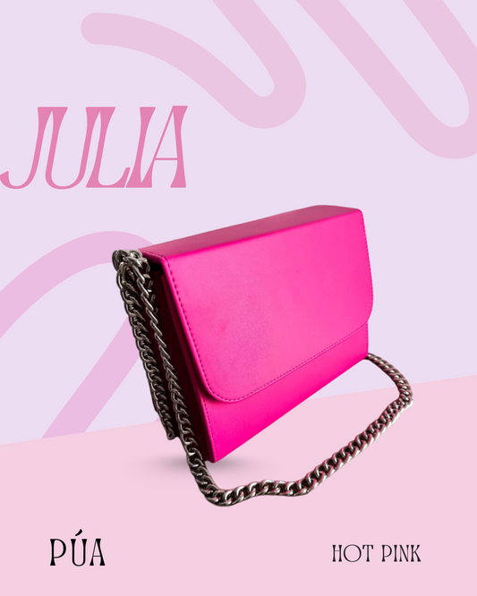 Julia Hot Pink - Cadena Plata