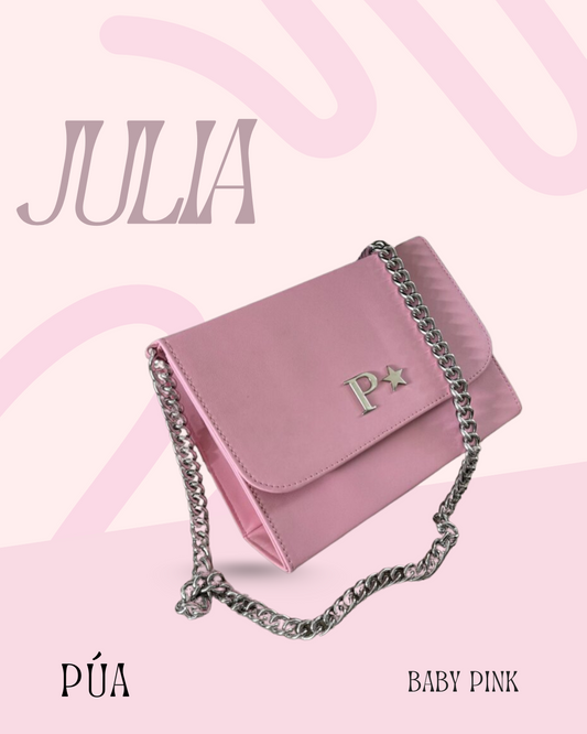 Julia Baby Pink Cadena Plata