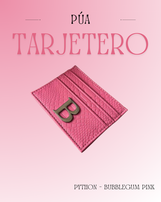 Tarjetero Python Bubblegum Pink