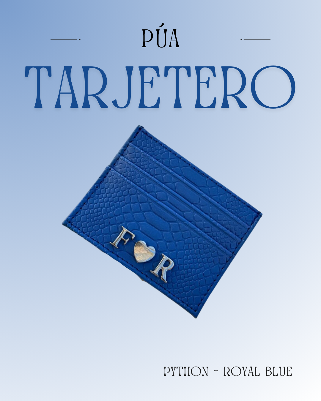 Tarjetero Python Royal Blue
