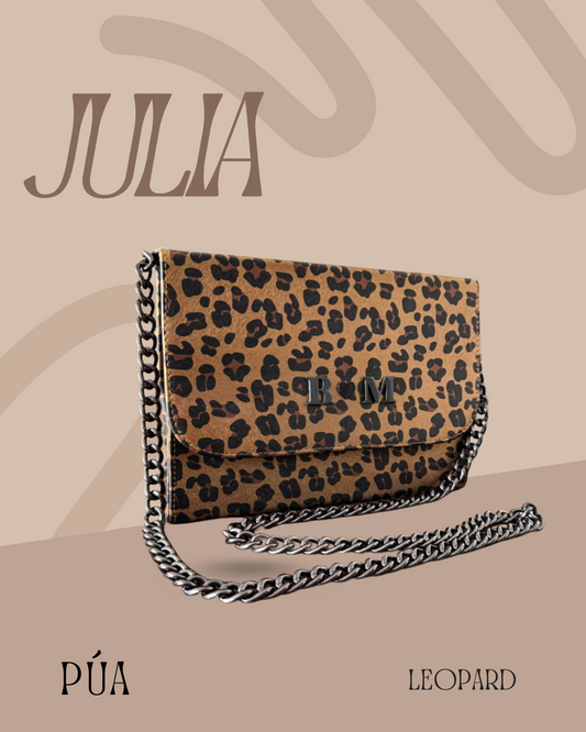 Julia Leopard Cadena Plata