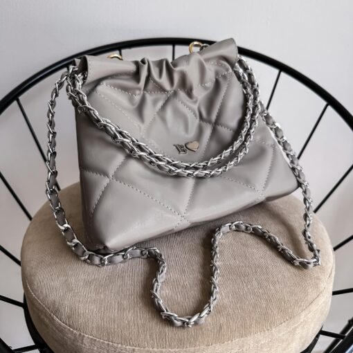 Carola Mini Gris - Cadena Plata