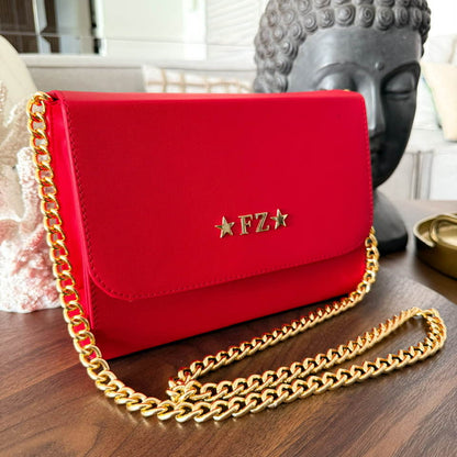 Julia Hot Red Cadena Oro