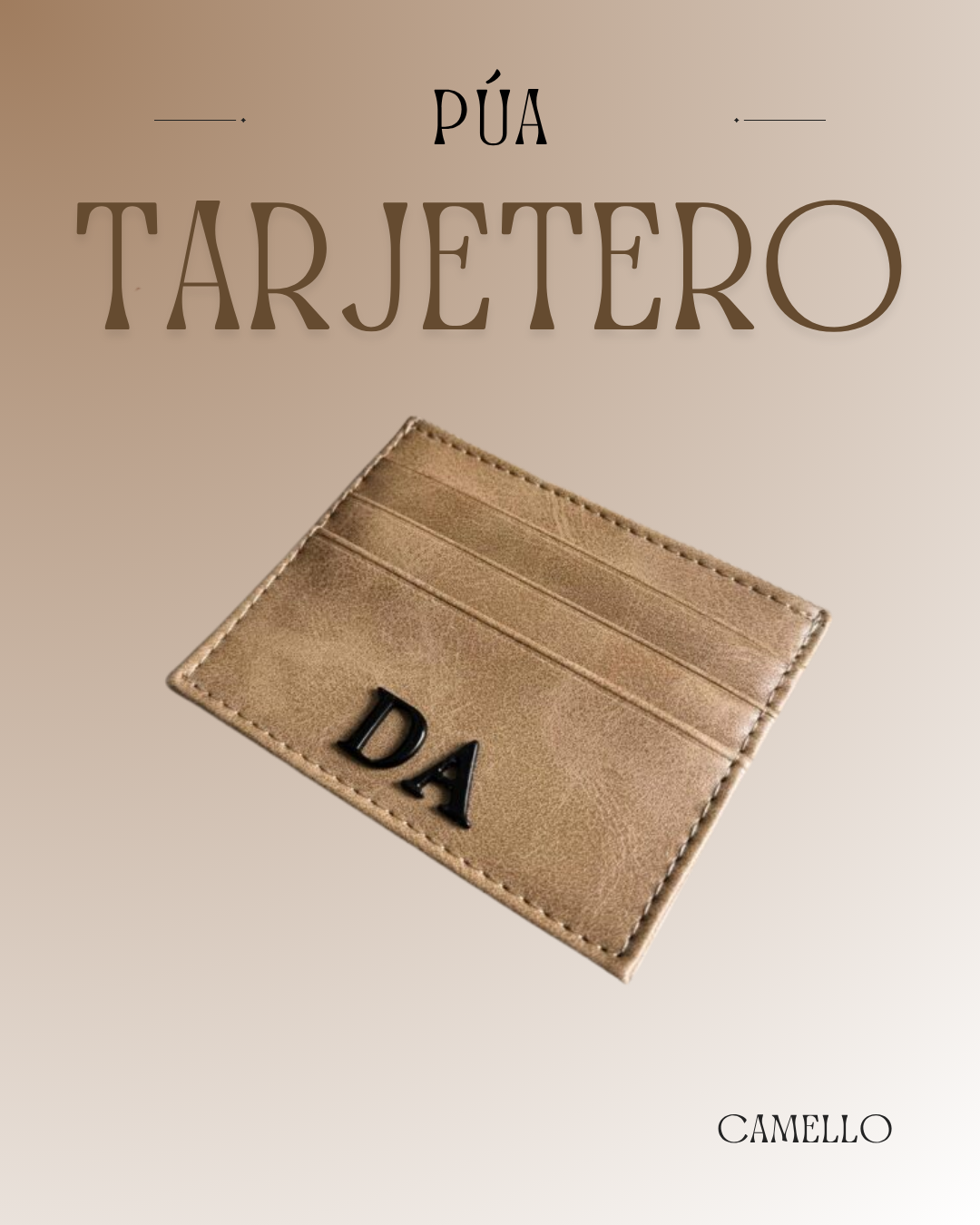 Tarjetero Camello