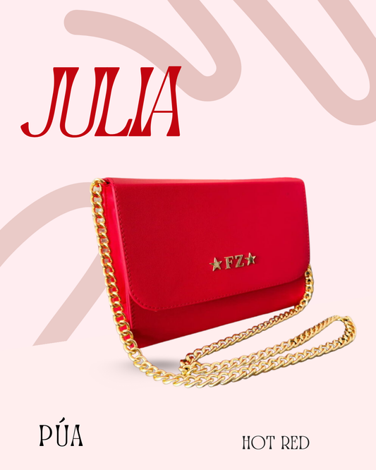 Julia Hot Red Cadena Oro