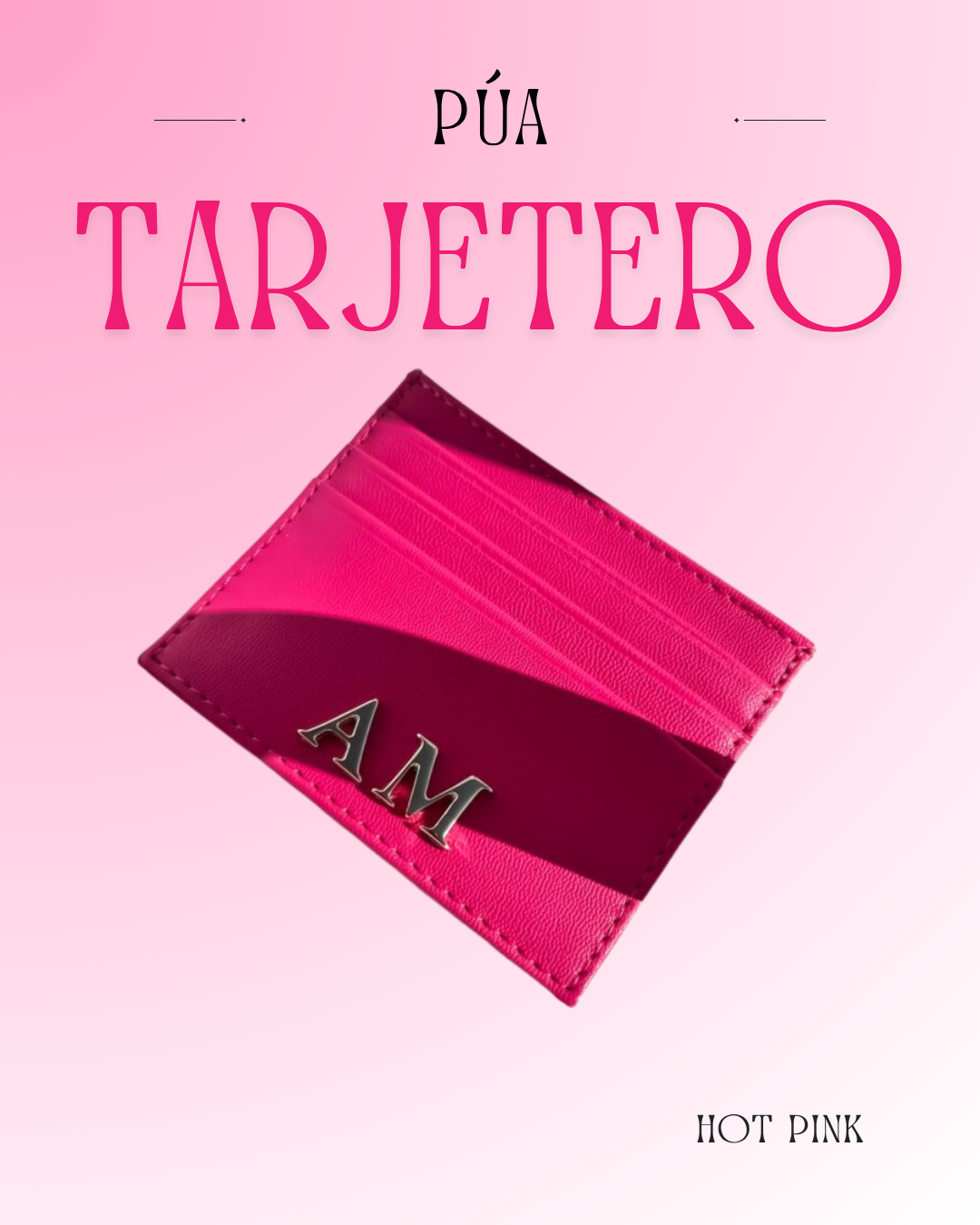Tarjetero Hot Pink