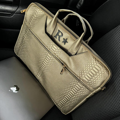 Porta Laptop Snake Gold