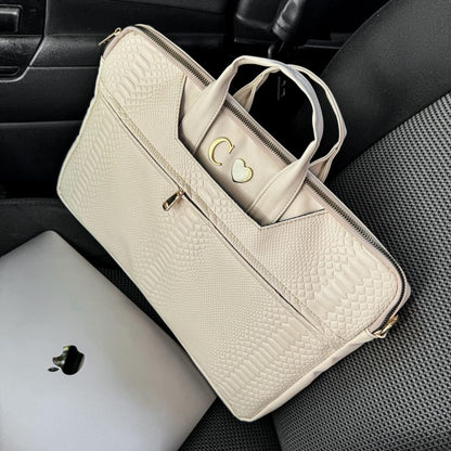 Porta Laptop Snake Cream