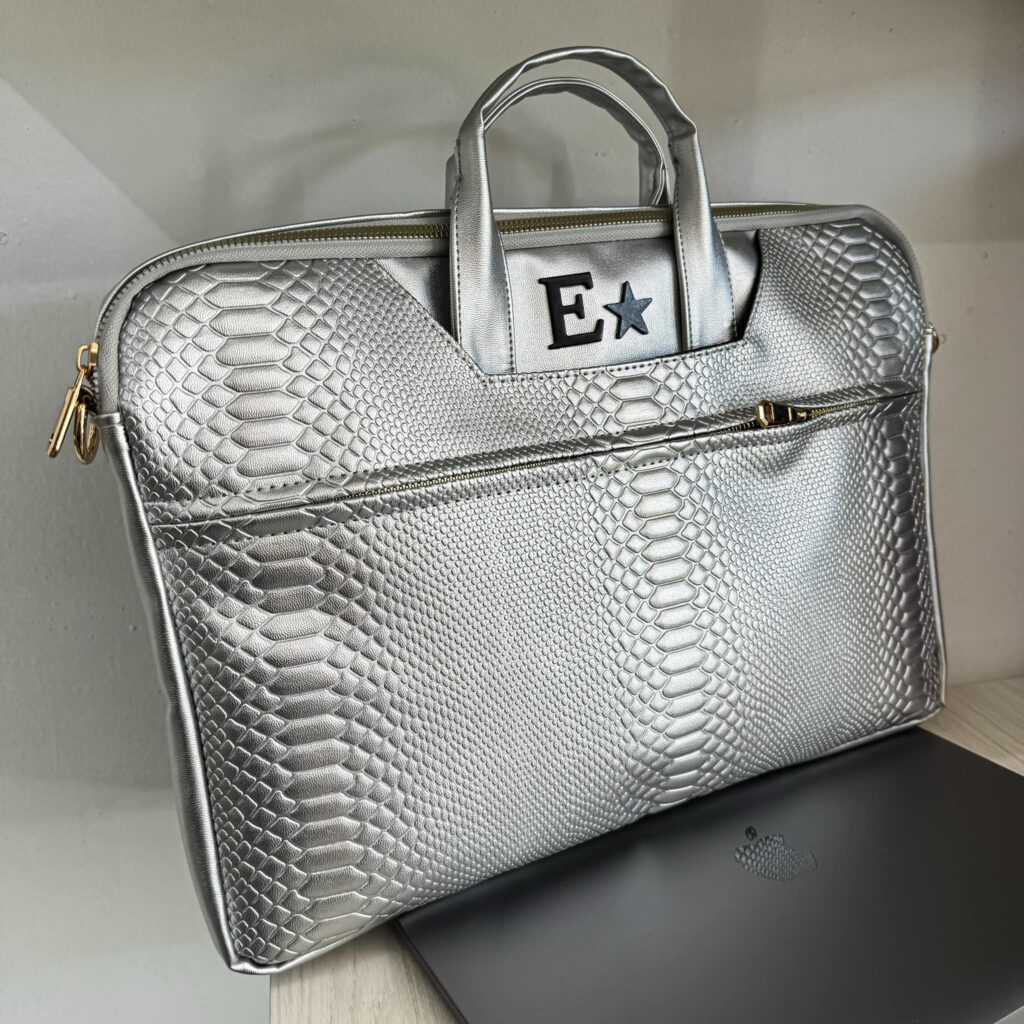 Porta Laptop Snake Plata