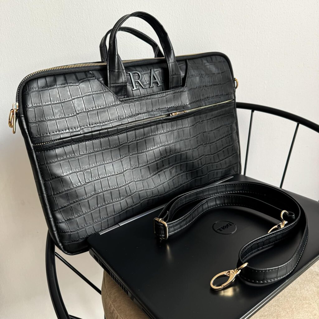 Porta Laptop Caimán Negro