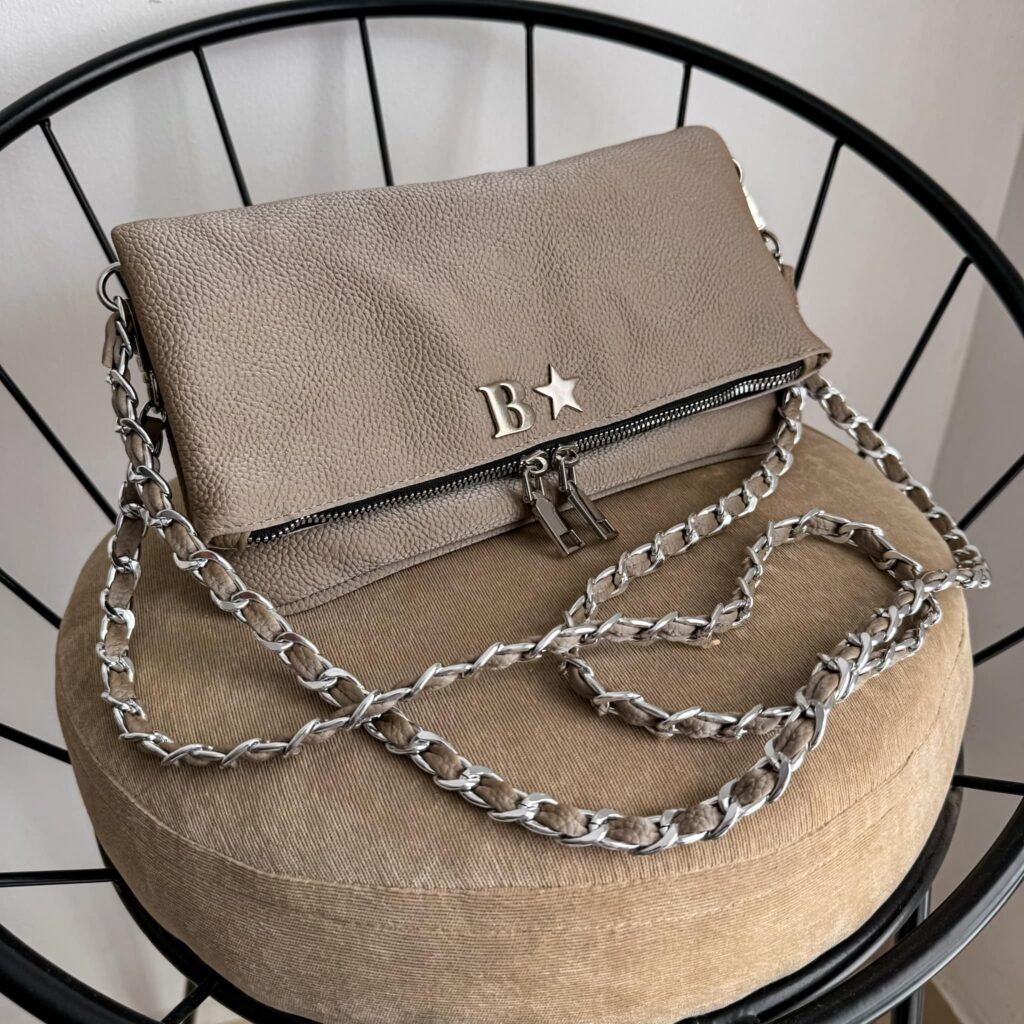 Zulema Dark Nude Texturizada - Herrajes Plata