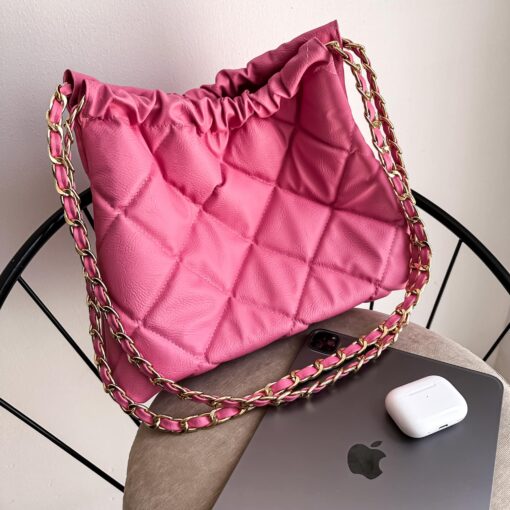 Carola Bubblegum Pink - Cadena Oro