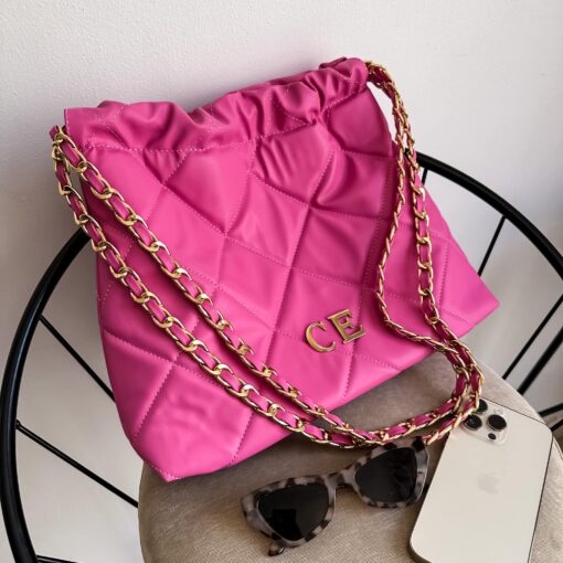 Carola Bubblegum Pink - Cadena Oro