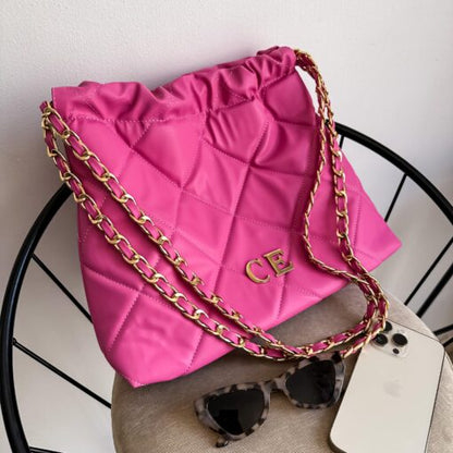 Carola Bubblegum Pink - Cadena Oro