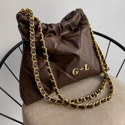 Carola Dark Brown - Cadena Oro