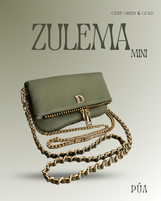 Zulema Mini - Olive Green & Gold
