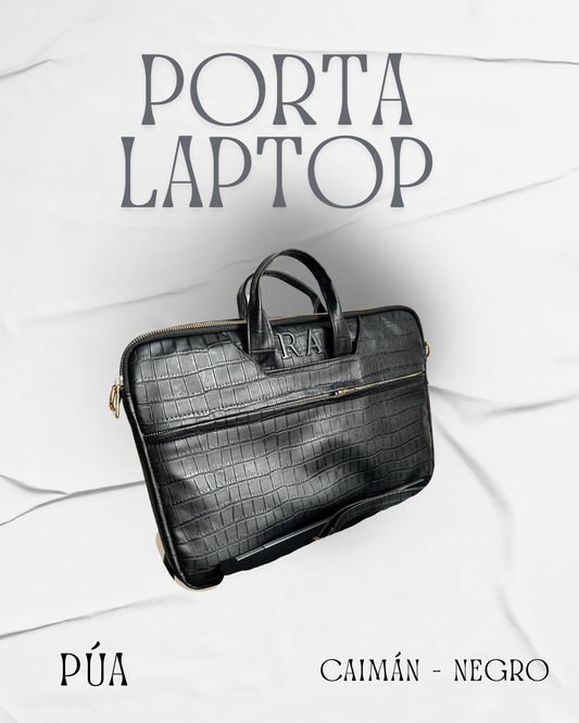 Porta Laptop Caimán Negro