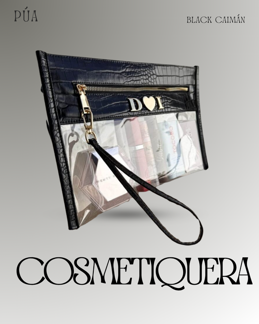 Cosmetiquera Transparente - Black Caimán