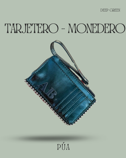 Tarjetero-Monedero Deep Green