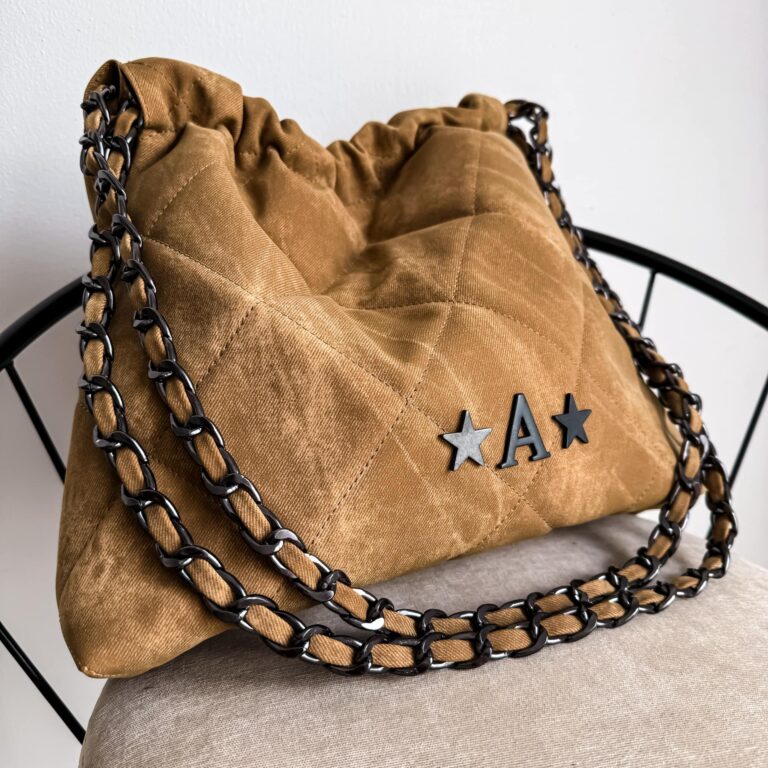 Carola Denim Camel - Cadena Negra