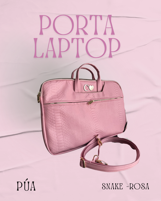 Porta Laptop Snake Rosa