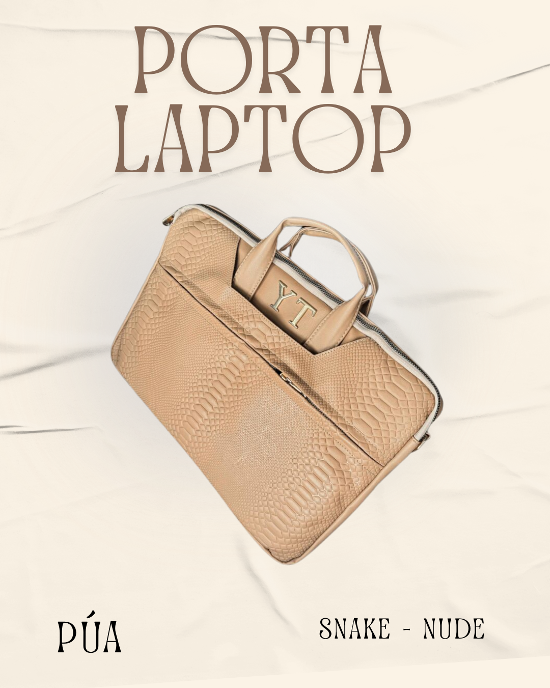 Porta Laptop Snake Nude