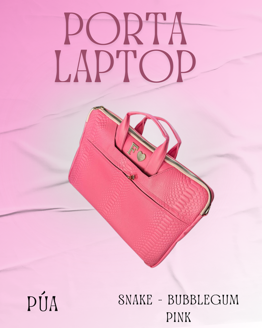 Porta Laptop Snake Bubblegum Pink