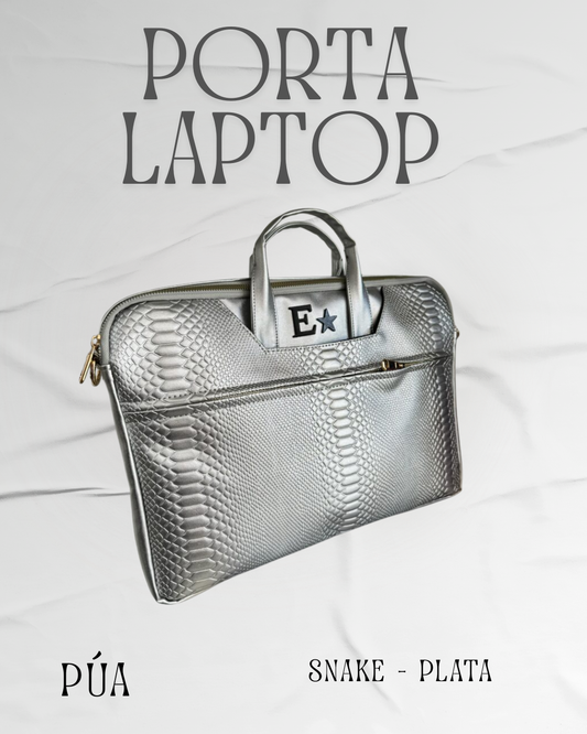 Porta Laptop Snake Plata
