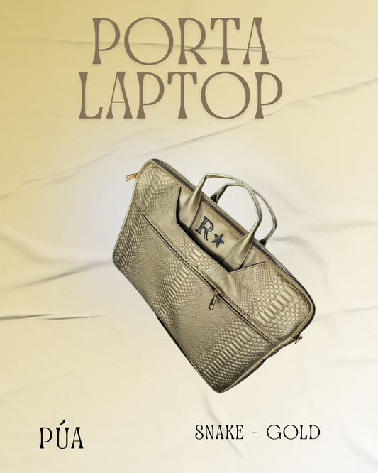 Porta Laptop Snake Gold