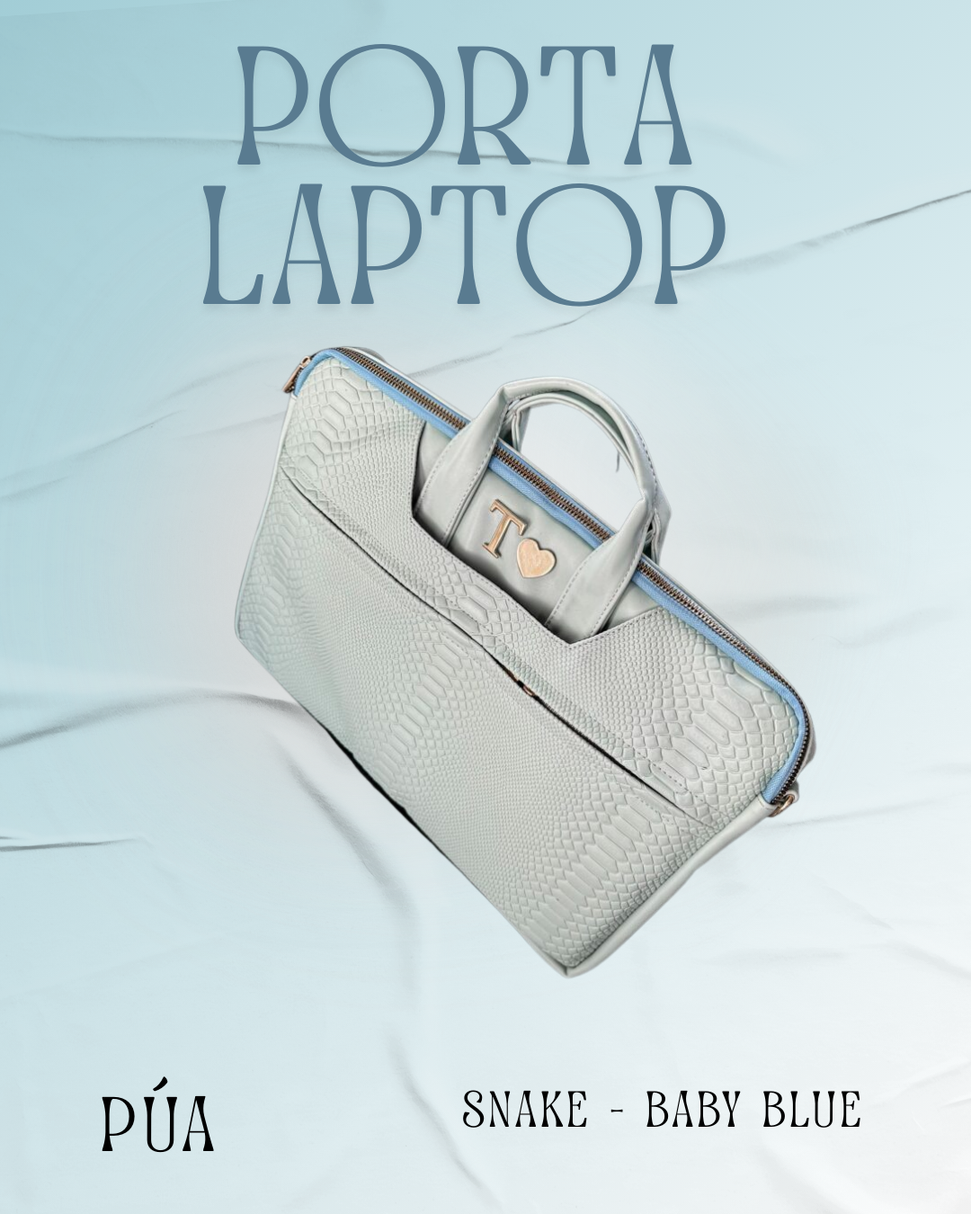 Porta Laptop Snake Baby Blue