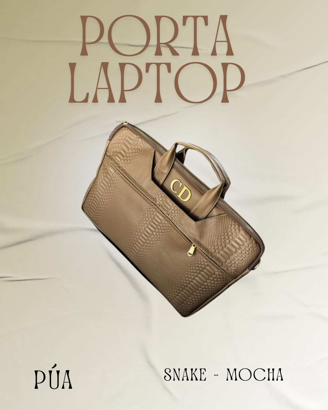 Porta Laptop Snake Mocha