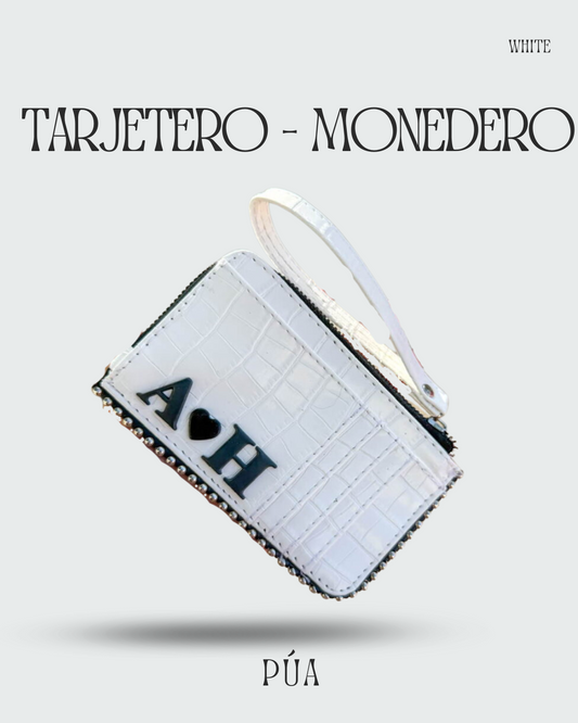 Tarjetero-Monedero White