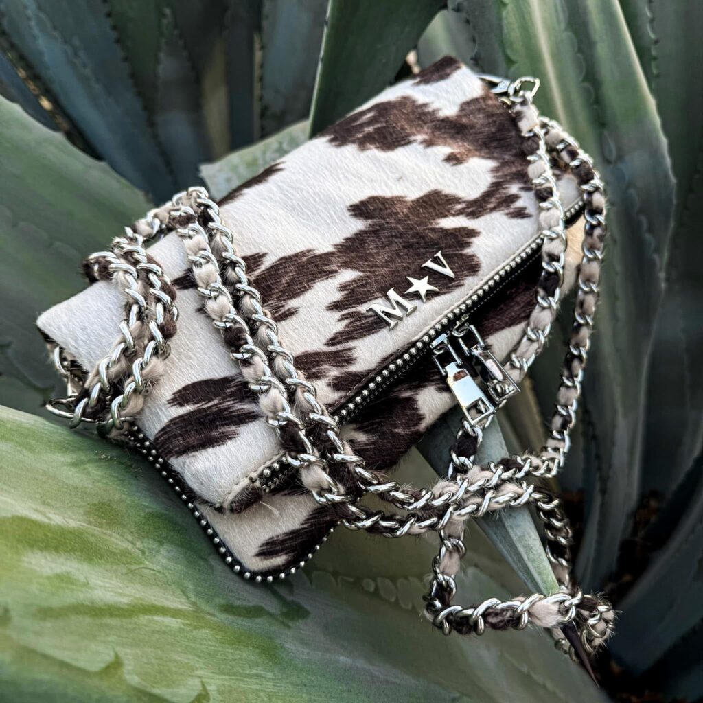 Zulema Brown Cow - Herrajes Plata + Filo De puntos