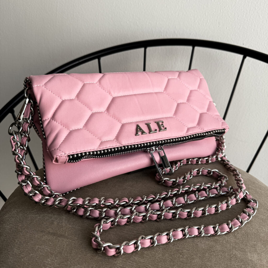 Zulema Pink - Herrajes Plata + Filo De puntos