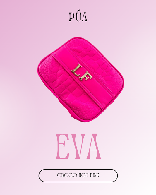 Eva Croco Hot Pink - Herraje Oro